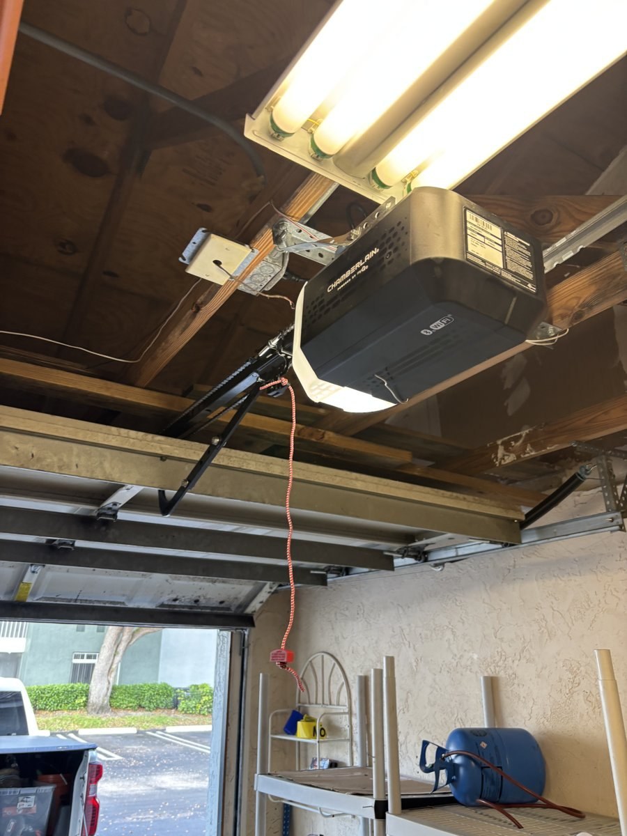 Wi-Fi enabled garage door opener control unit